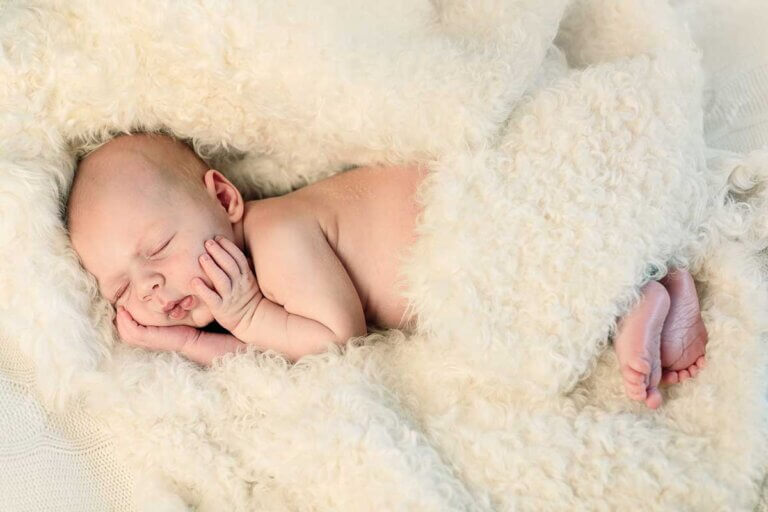 sheepskin baby rug
